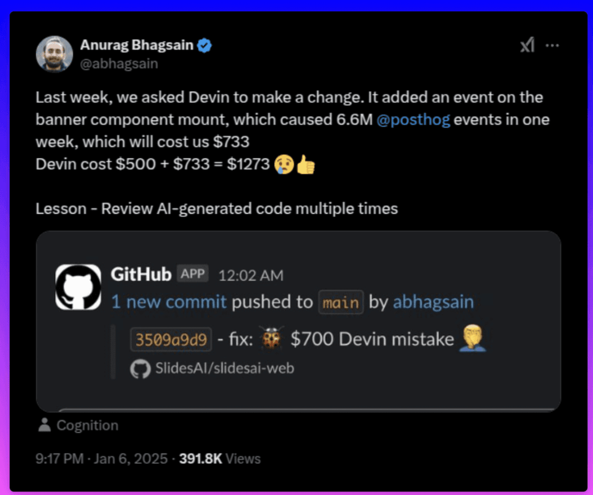 Devin AI Serverless Horror example