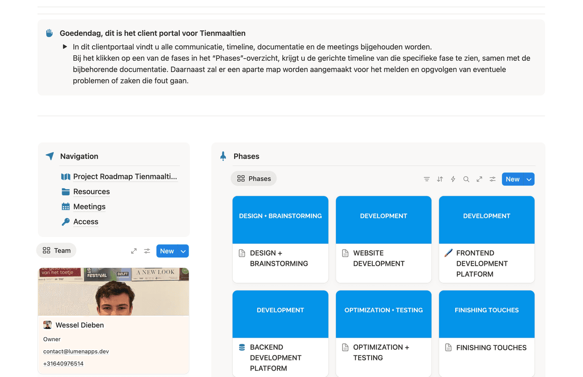 Client Portal Example
